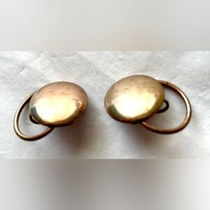 Antique 1920 - 1950 Twist Back Earrings